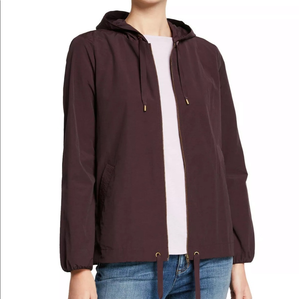 Eileen Fisher Cotton/Nylon Hooded Jacket S NEW NWT